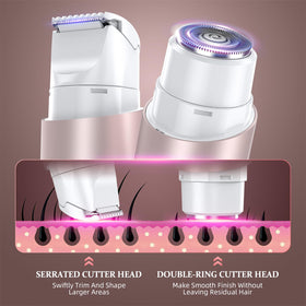 NIPOO Bikini Trimmer showing dual head design