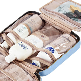 NISHEL Travel Toiletry Bag compact size for packing