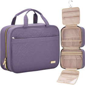 NISHEL Travel Toiletry Bag front view in black