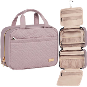 NISHEL Travel Toiletry Bag front view in black