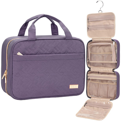NISHEL Travel Toiletry Bag front view showing compartments