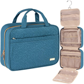 NISHEL Travel Toiletry Bag front view with compartments