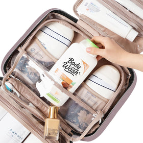NISHEL Travel Toiletry Bag with quick-access front pocket