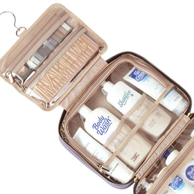 NISHEL Travel Toiletry Bag with toiletries inside