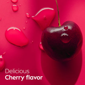 NIVEA Cherry Lip Care tinted lip balm showing ruby tint