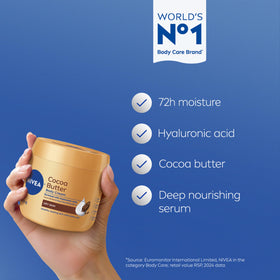 NIVEA Cocoa Butter Body Cream texture close-up