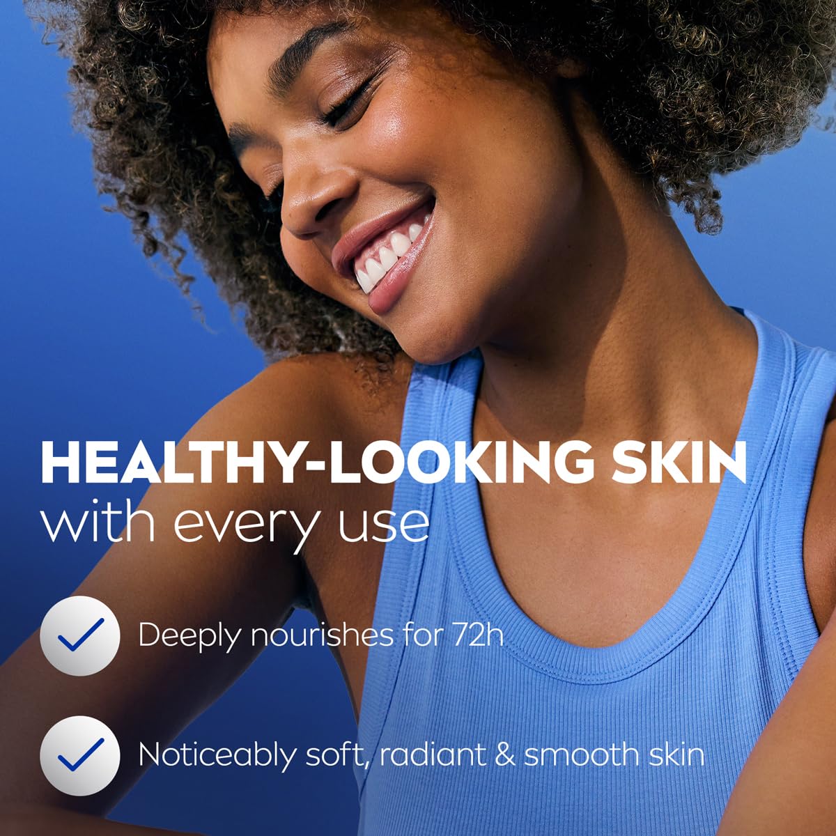 NIVEA Cocoa Butter Body Lotion application on skin