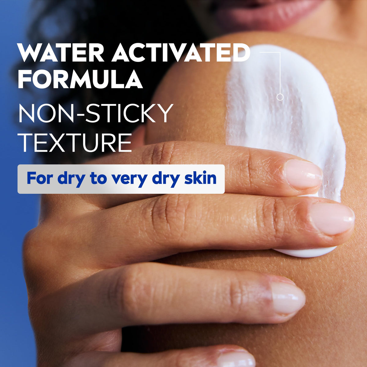 NIVEA Cocoa Butter In-Shower Lotion texture close-up