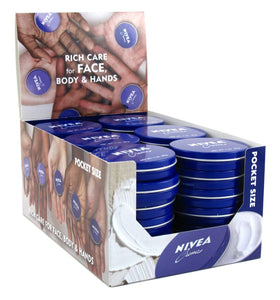 NIVEA Creme 1 oz tin front view with rich moisturising formula