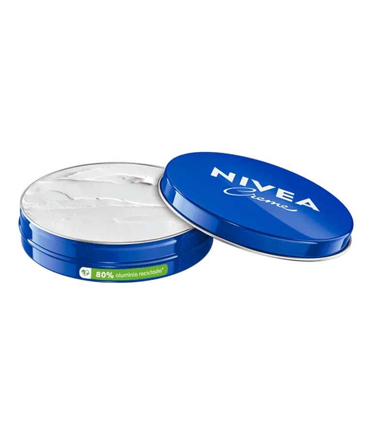 NIVEA Creme 8.4 oz tin open showing creamy texture