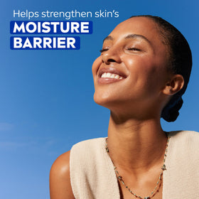 NIVEA Creme Daily Moisturizing Cream on a bathroom shelf