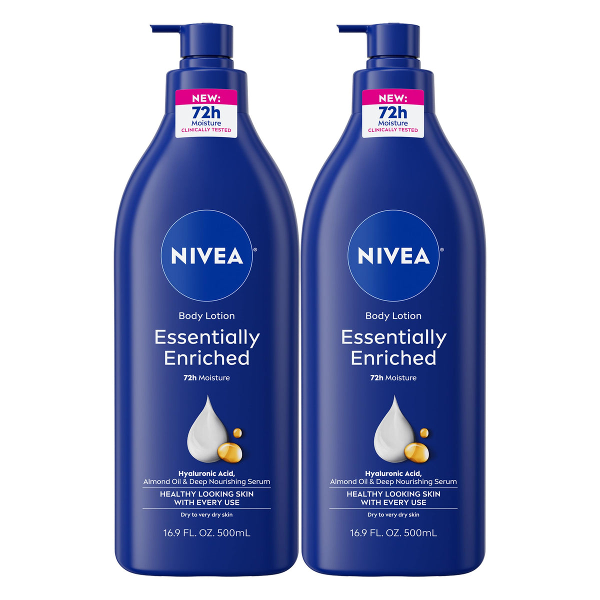 NIVEA Essentially Enriched Body Lotion 16.9 FL OZ front view