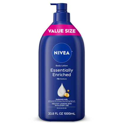 NIVEA Essentially Enriched Body Lotion 33.8 Fl Oz front view