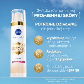 NIVEA Luminous630 CC Cream Light 40 ml tube with cap