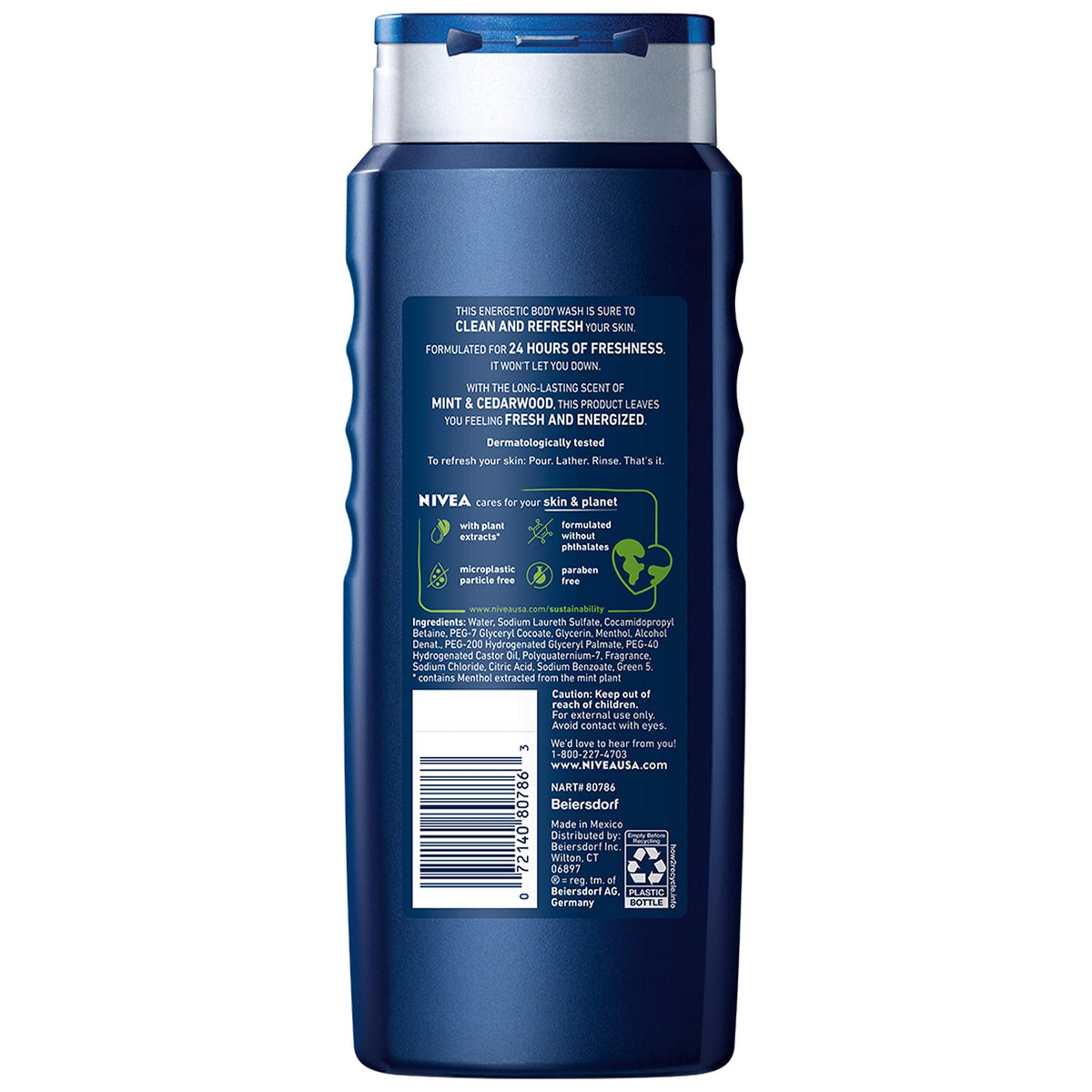 NIVEA MEN Energy Body Wash eco-friendly packaging