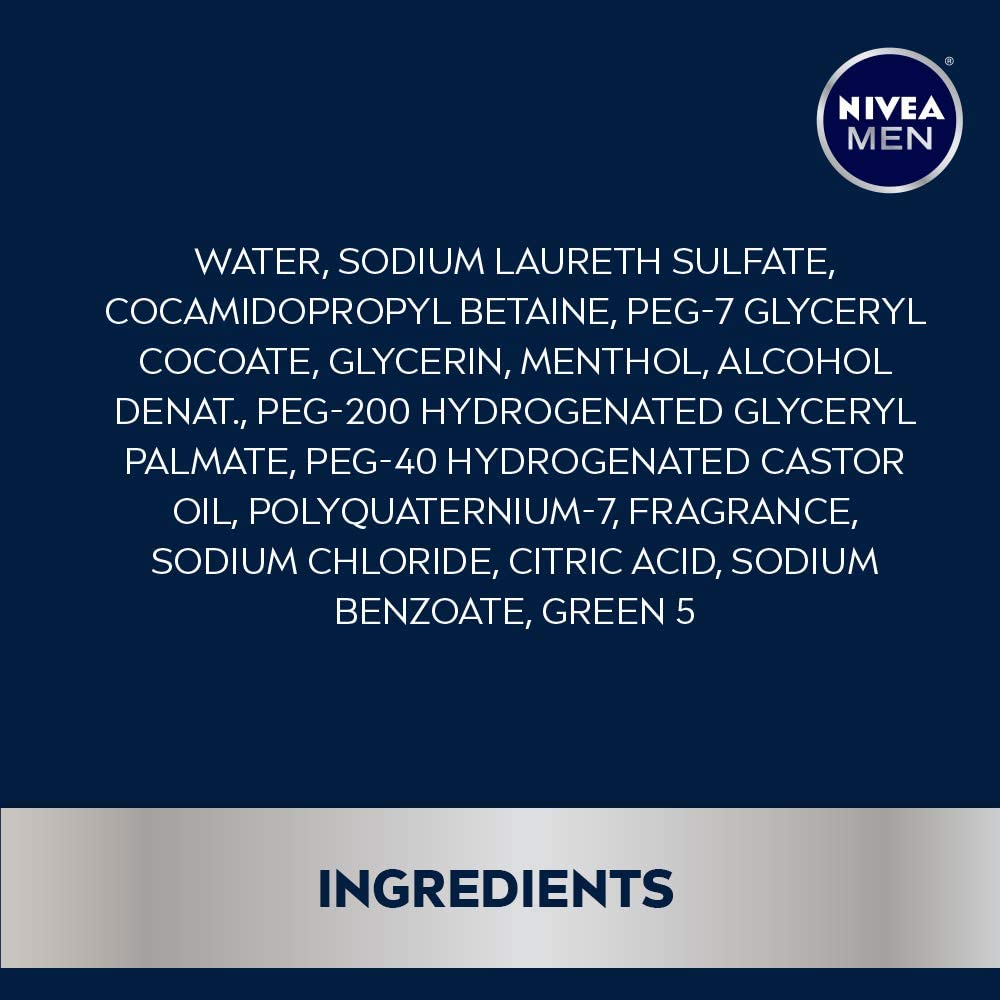 NIVEA MEN Energy Body Wash in a shower setting