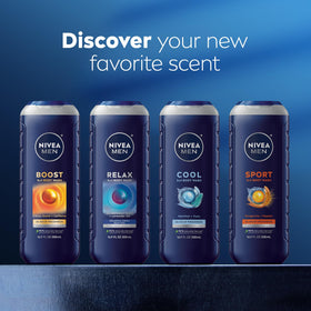 NIVEA MEN Fresh Wave Body Wash packaging details