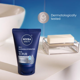 NIVEA MEN Maximum Hydration Face Scrub 4.4 oz tube