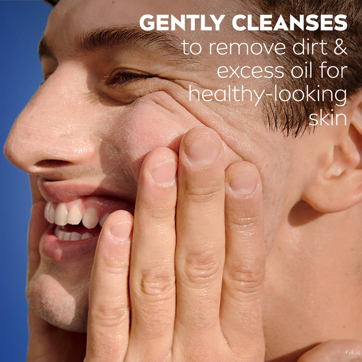 NIVEA MEN Maximum Hydration Face Wash application on wet skin