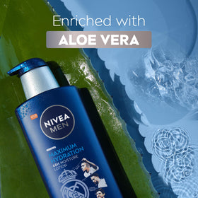 NIVEA MEN Maximum Hydration Lotion with Real Madrid branding