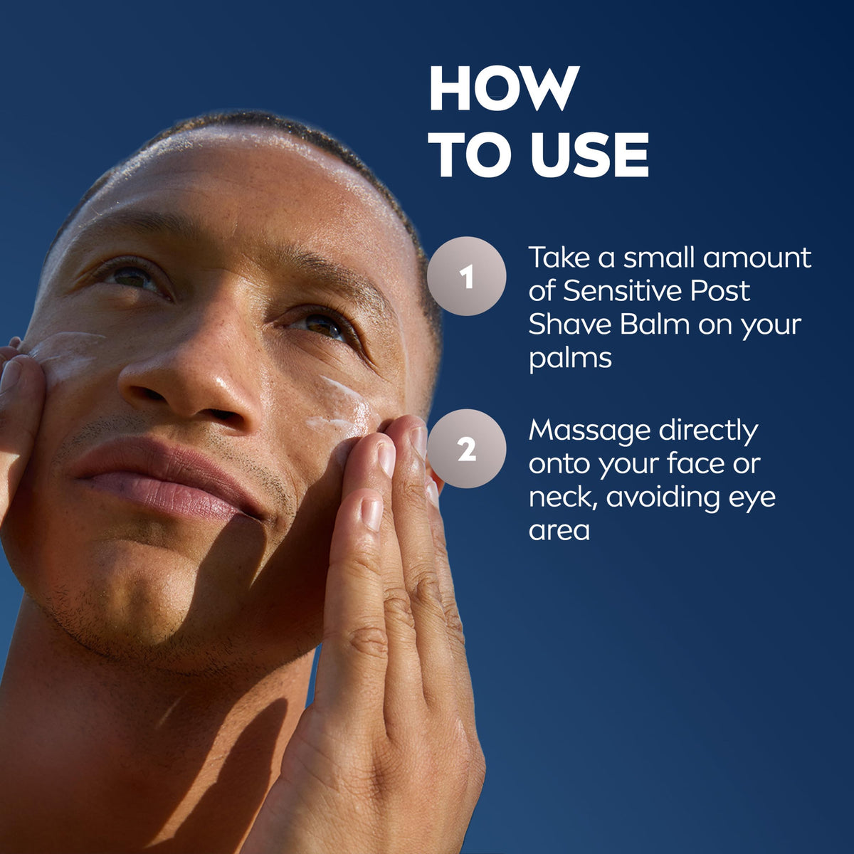NIVEA MEN Sensitive Post Shave Balm 3.3 FL OZ back view