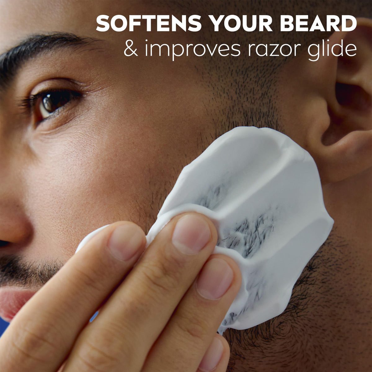 NIVEA MEN Sensitive Shave Foam lather on hand