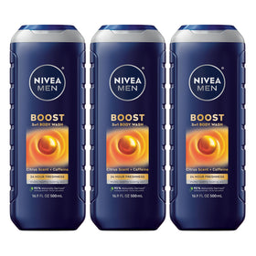 NIVEA MEN support 3-in-1 Body Wash Citrus Scented front view