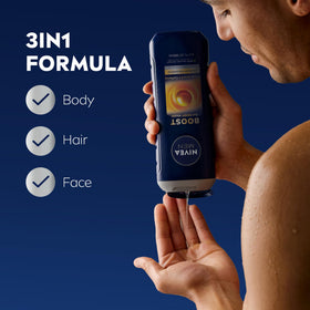 NIVEA MEN support 3-in-1 Body Wash Citrus Scented side view
