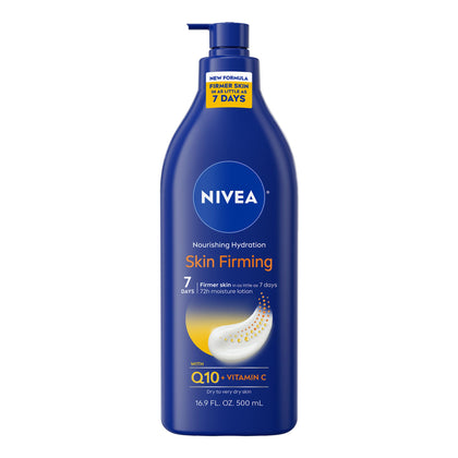 NIVEA Nourishing Hydration Skin Firming Body Lotion front view 16.9 FL OZ