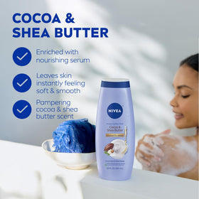 NIVEA Pampering Body Wash with nourishing serum close-up