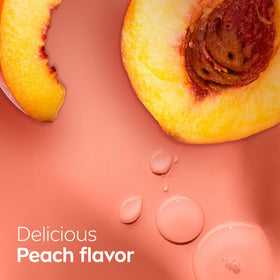 NIVEA Peach Lip Care tinted lip balm showing texture