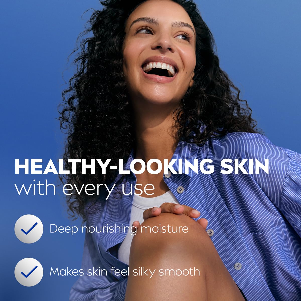 NIVEA Shea Nourish Body Lotion application on skin