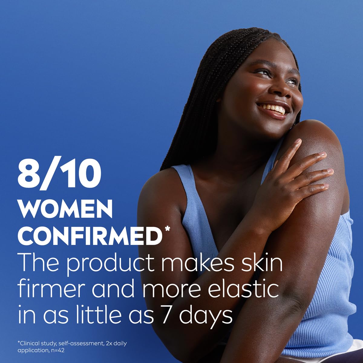 NIVEA Sheer Hydration Skin Firming Body Lotion being applied to skin
