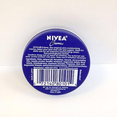 NIVEA Skin Creme 1 oz side view highlighting texture
