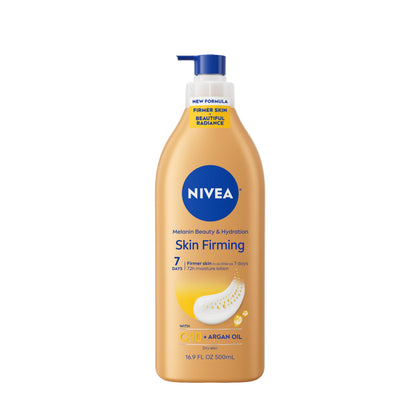 NIVEA Skin Firming Melanin Beauty Body Lotion 16.9 oz front view