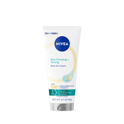 NIVEA Skin Firming & Toning Body Gel Cream 6.7 Oz front view