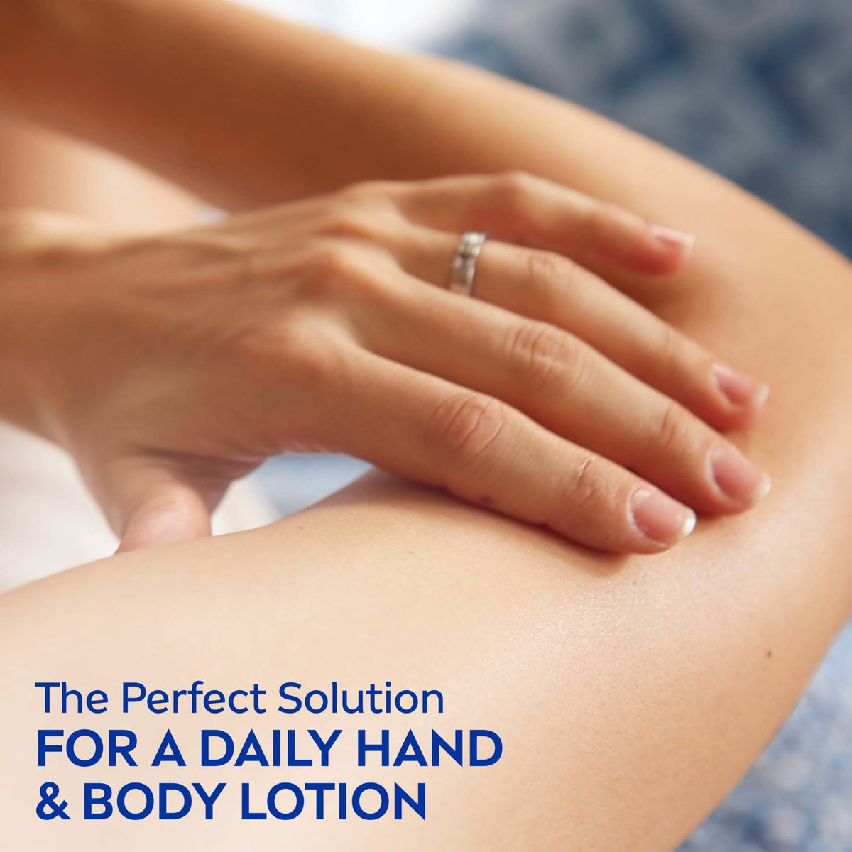 NIVEA Smooth Daily Moisture Body Lotion on bathroom shelf