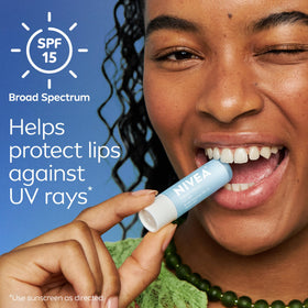 NIVEA Smoothness Lip Care SPF 15 in a purse