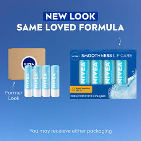 NIVEA Smoothness Lip Care SPF 15 individual stick close-up