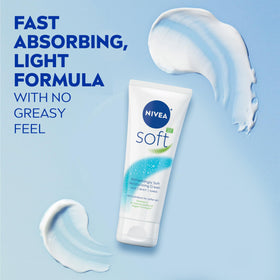 NIVEA Soft cream application on a face