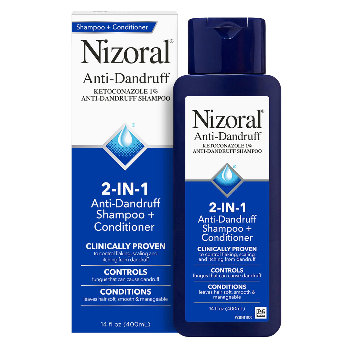 Nizoral 2-in-1 Anti Dandruff Shampoo and Conditioner front view