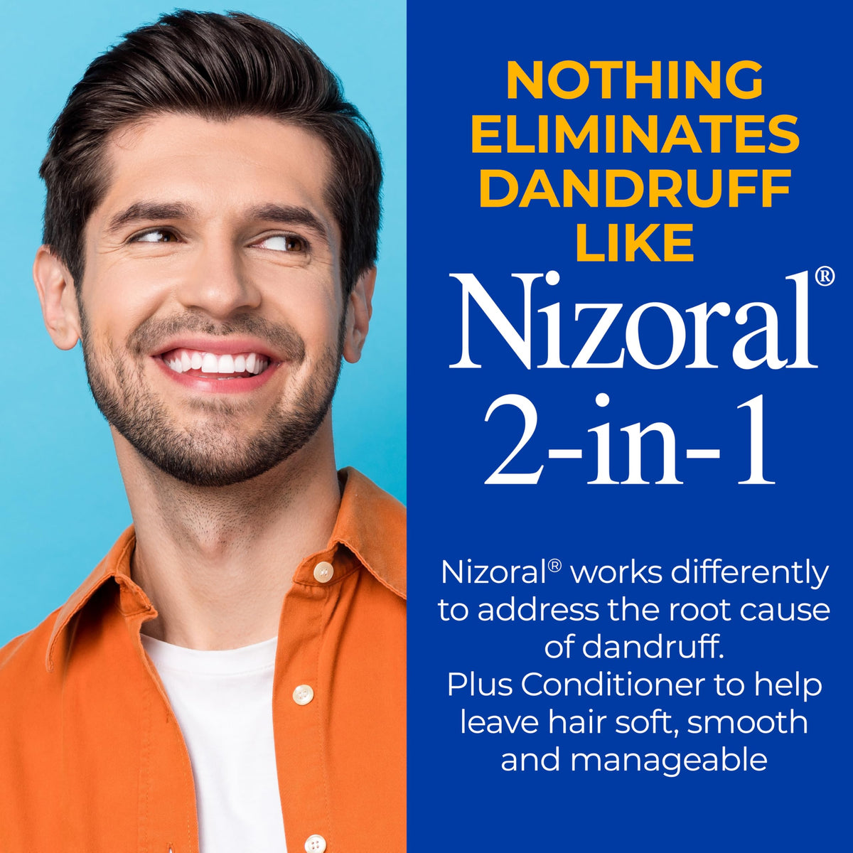 Nizoral 2-in-1 Shampoo and Conditioner back label