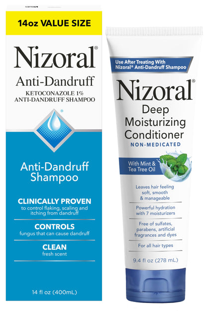 Nizoral Anti-Dandruff Shampoo 14 Oz front view