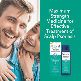 Nizoral Psoriasis Shampoo & Conditioner back view showing ingredients