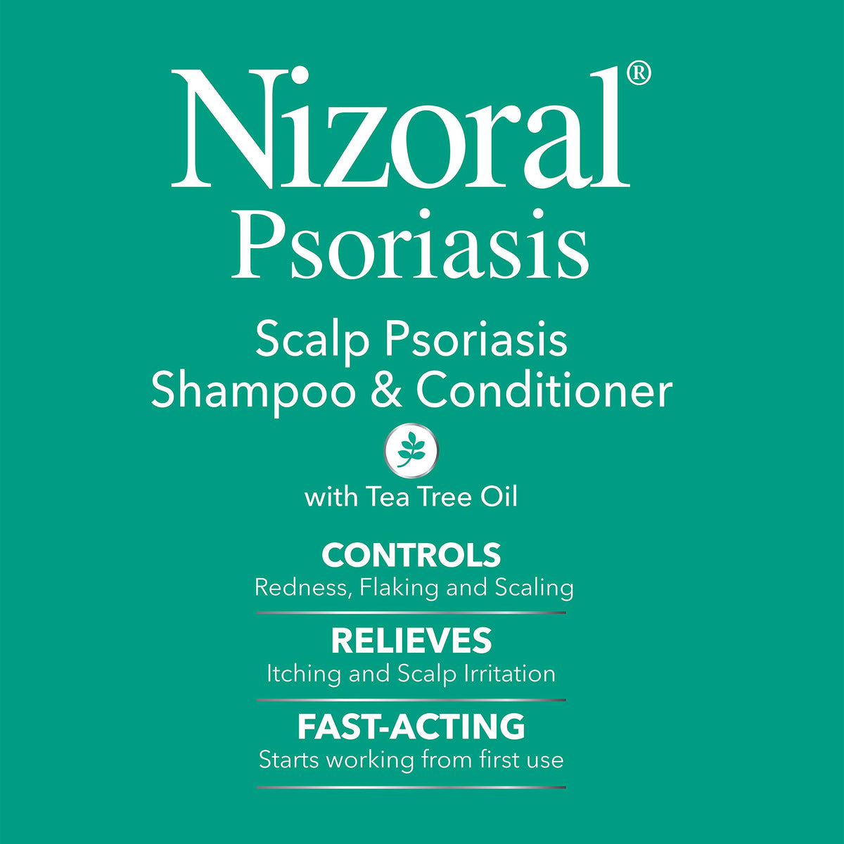 Nizoral Psoriasis Shampoo & Conditioner packaging side view