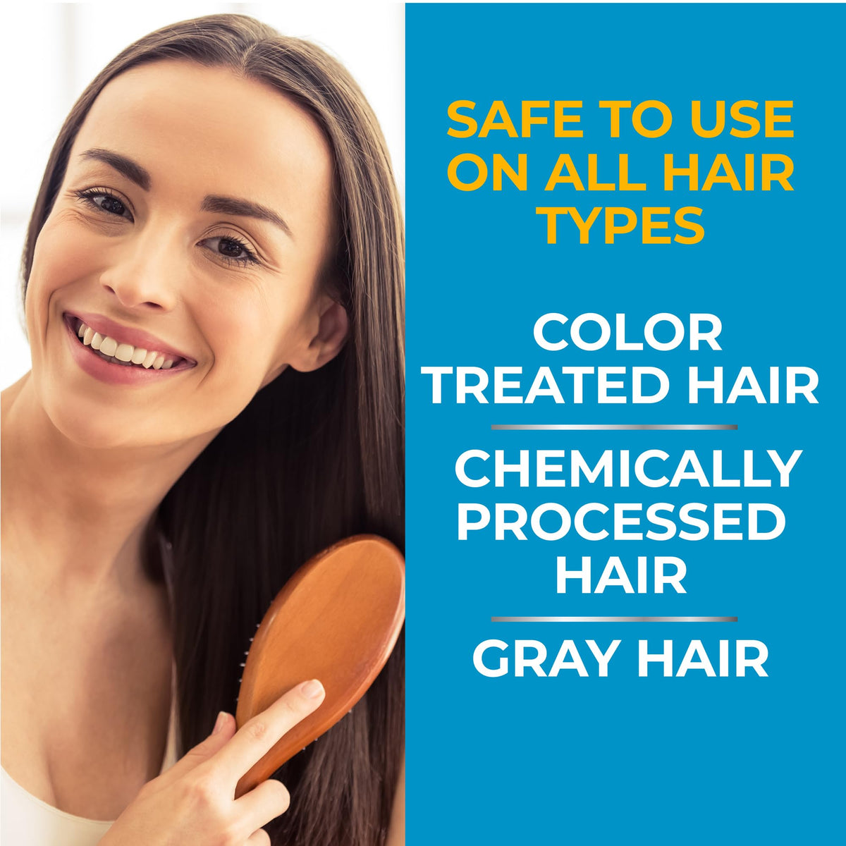 Nizoral shampoo being applied to wet hair