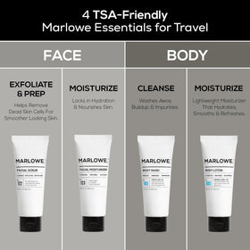 No.002 body lotion bottle from MARLOWE. Men's Travel Kit