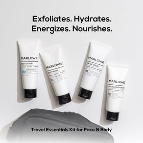 No.103 body wash bottle from MARLOWE. Men's Travel Kit