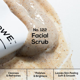 No.122 facial scrub bottle from MARLOWE. Men's Travel Kit