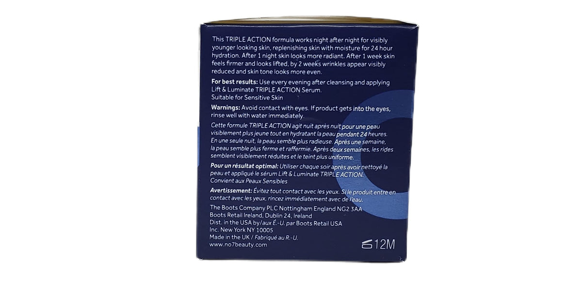 No.7 Early Lift and Luminate Day Cream and Night Cream side by side